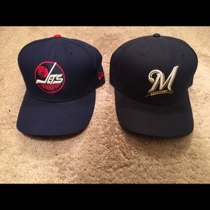 2 New Era Fitted Hats Size 7 3/8 *Both Included*